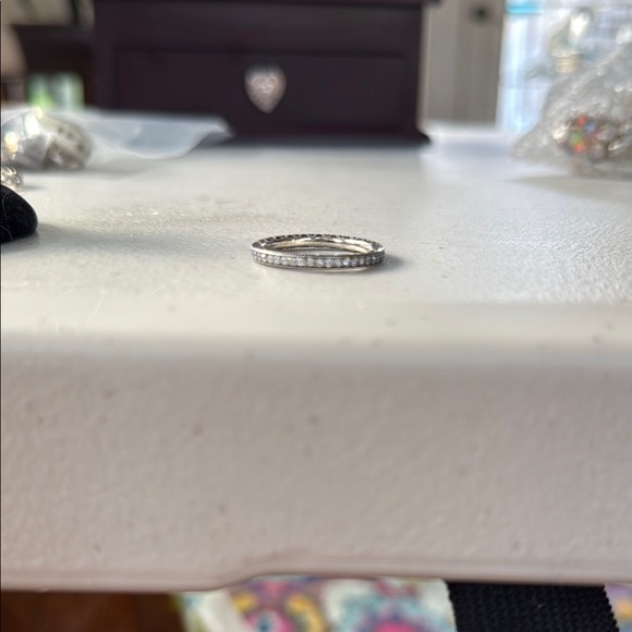 s-l400.jpg Pandora Elegant Silver Stack Ring Set